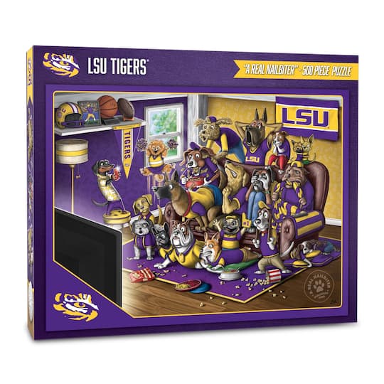 College Football Purebred Fans A Real Nailbiter 500 Piece Puzzle By Youthefan in Lsu Tigers | 18" x 24" | Michaels®